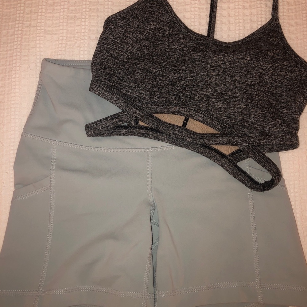 Blue Biker Shorts